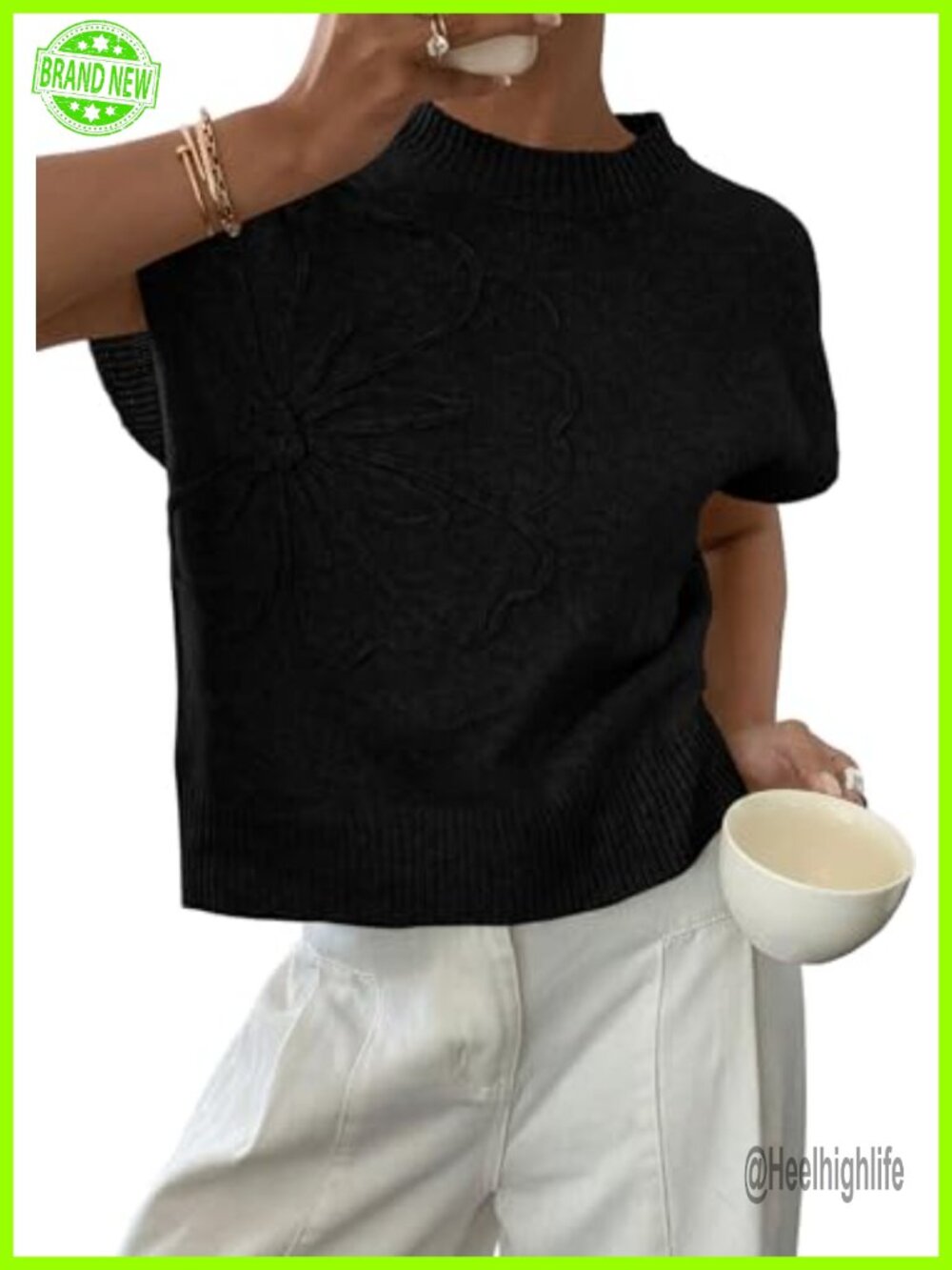 PRETTYGARDEN Women's Summer Short Cap Sleeve Sweater Vest